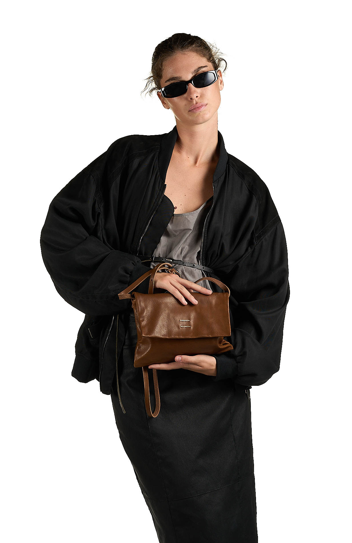 daniele basta leather and silver bags - WEARING